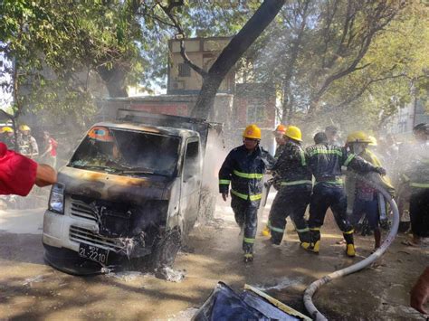 Adana တွင် ဓာတုပစ္စည်းများ တင်ဆောင်ထားသည့် ထရပ်ကားတစ်စီးမှ မီးလောင်မှုဖြစ်ပွားခဲ့ရာ မီးငြှိမ်းသတ်နိုင်ခဲ့သည်။